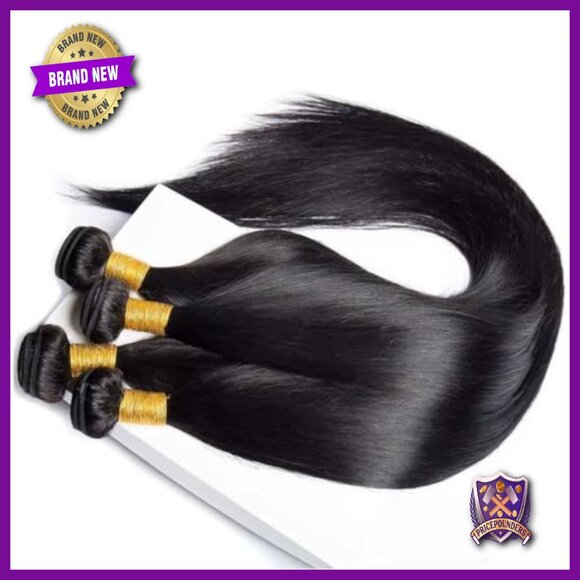 Brazilian Straight Human Hair Extensions 14-20 Inch 400g Bundle Sew In main image 4